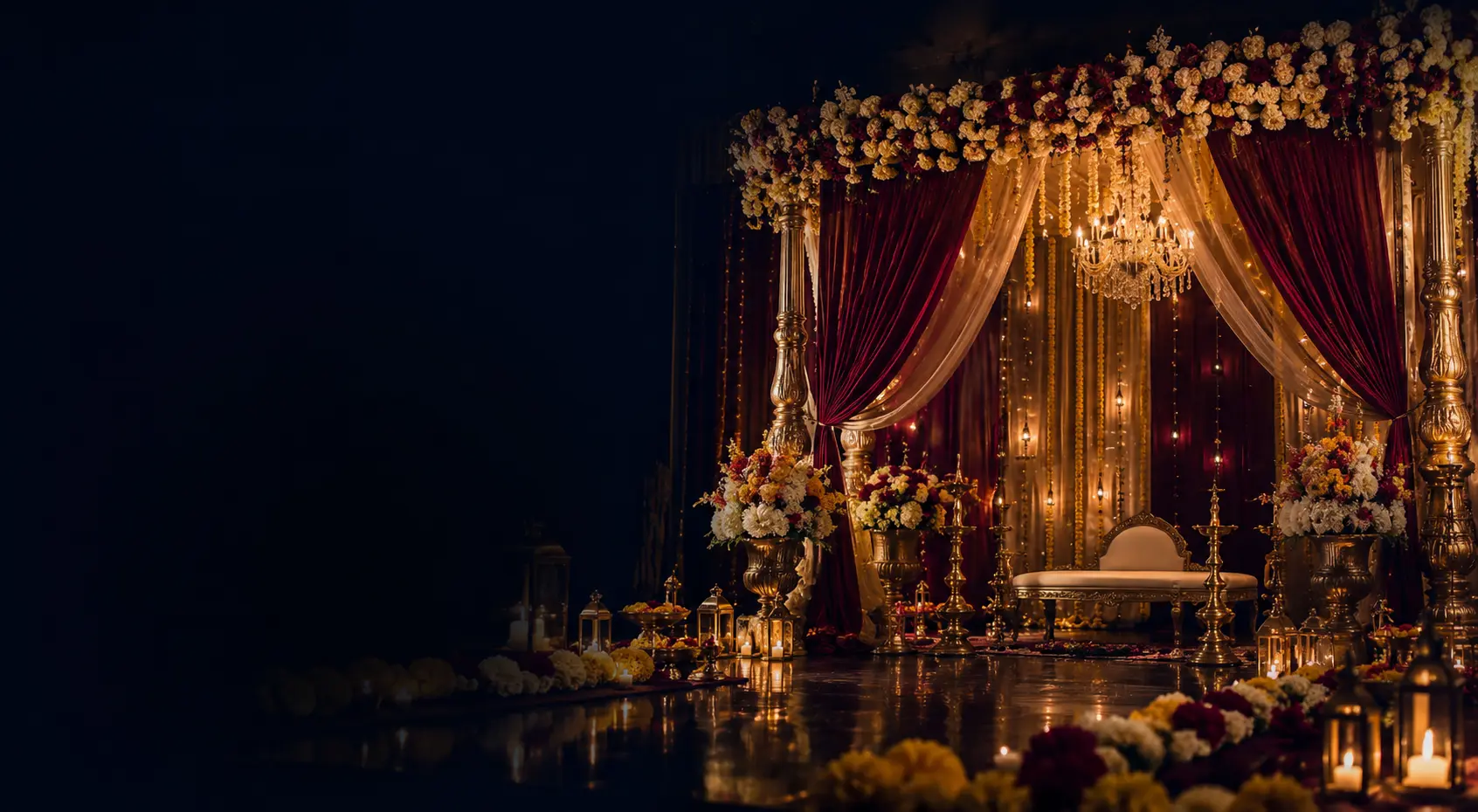 Premium wedding stage decoration by S D Decorators